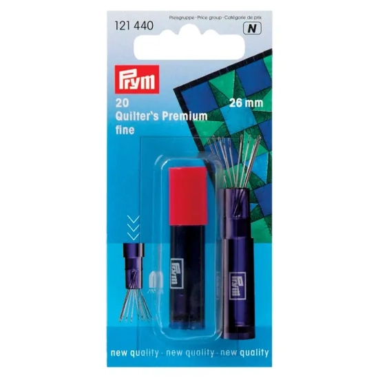 Quiltovací a šicí jehly, tenké, s magnet.schránkou 0,60x26mm, 20ks                                                                                                                                                                                        